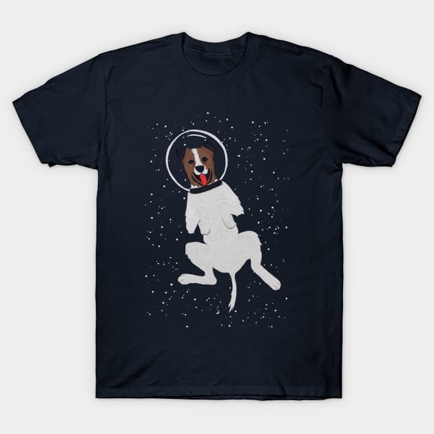 Space Dog T-Shirt by Sebastian